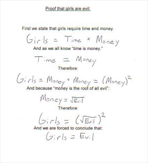 Girl Math Picture